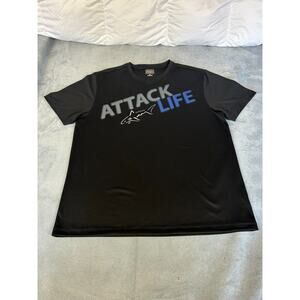 NWOT Greg Norman Collection "Attack Life" Black T-Shirt Men's XL